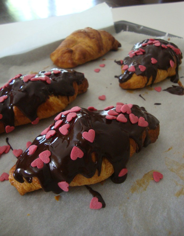 croissants met kinder bueno