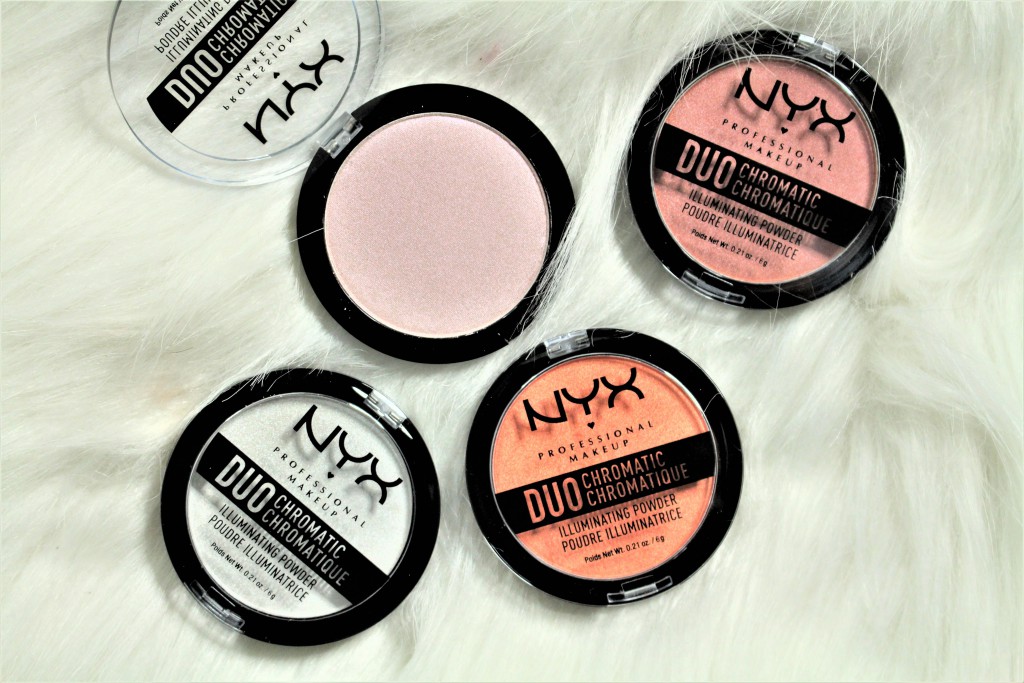 NYX cosmetics duo chromatic illuminating powder review