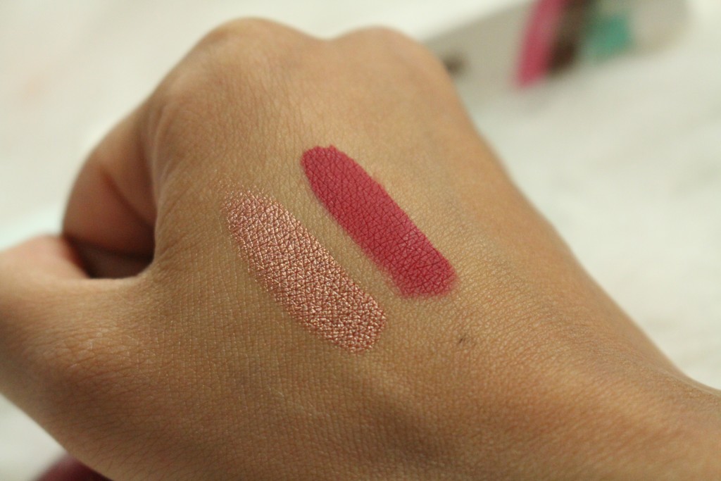 beauty bakerie lip whip rose pose swatch
