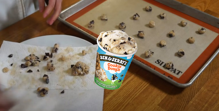 Koekjes bakken met Cookie Dough ijs? Het kan!