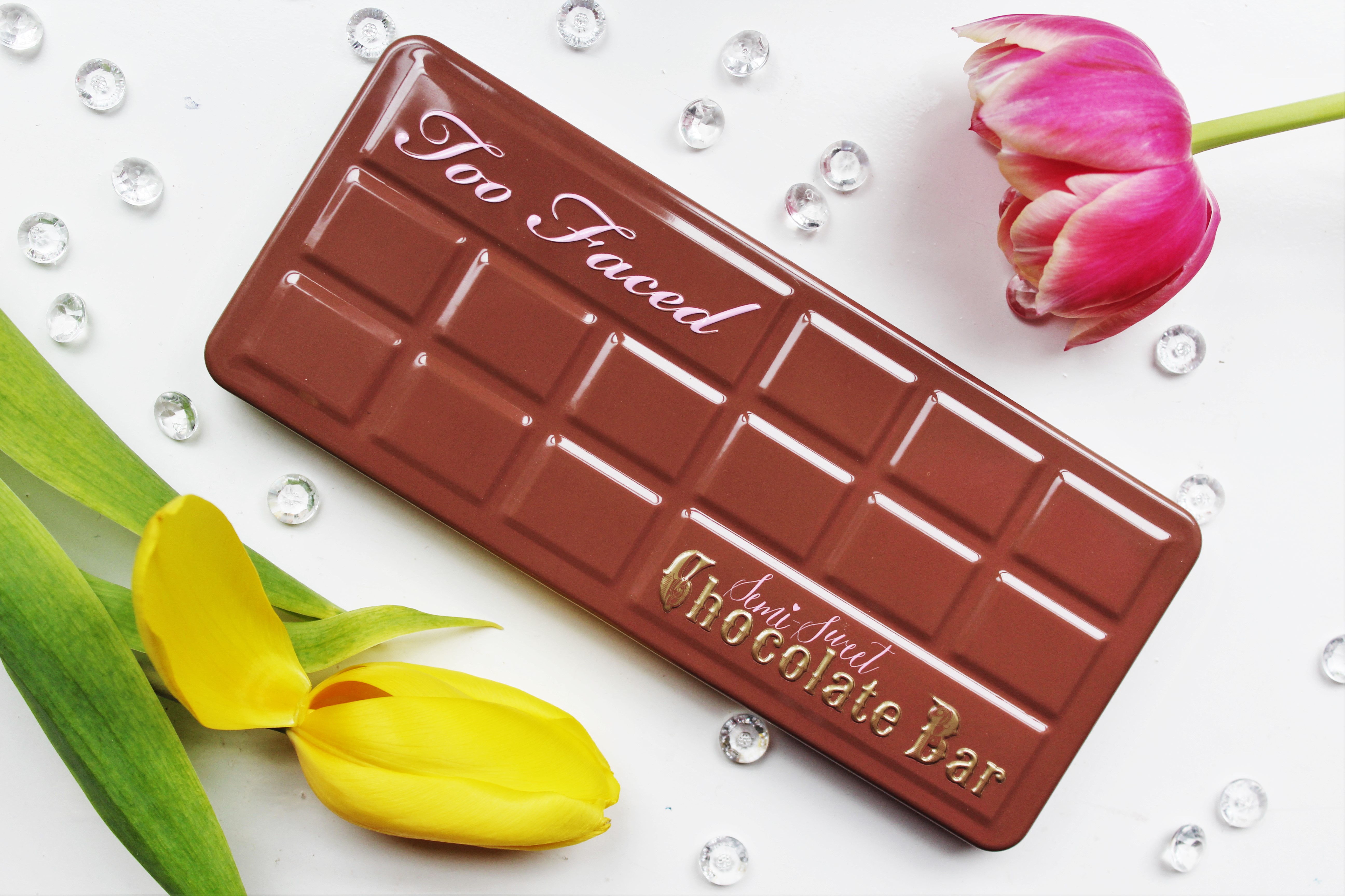 Too Faced Semi-Sweet Chocolate Bar | review & look