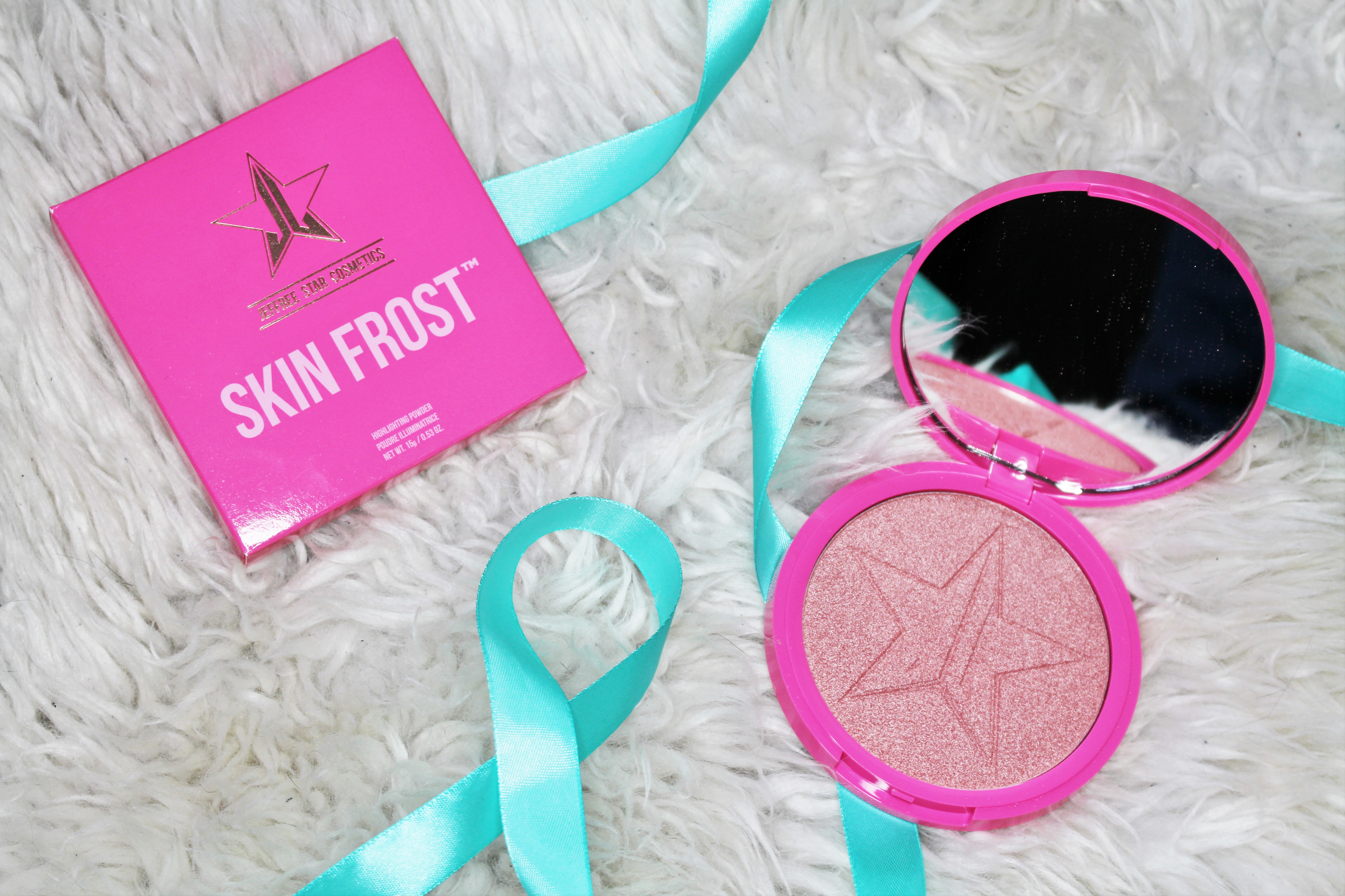Jeffree Star Cosmetics Skinfrost highlighter Peach Goddess | review & video