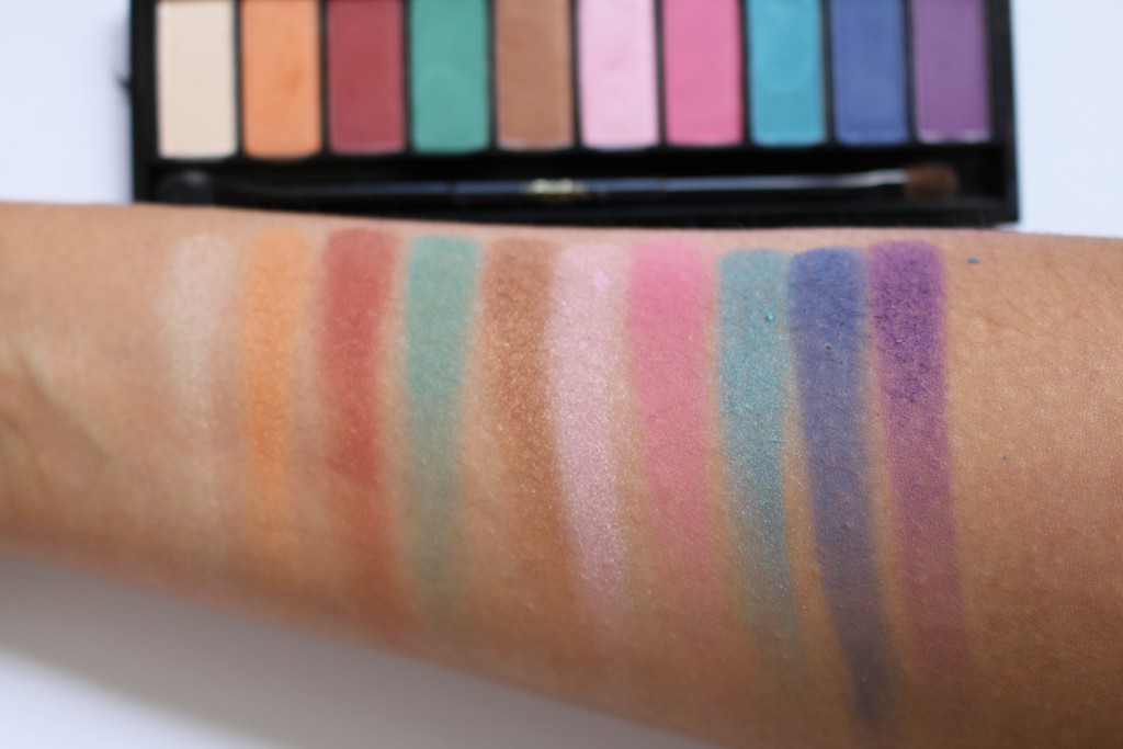 la palette glam yeux swatches