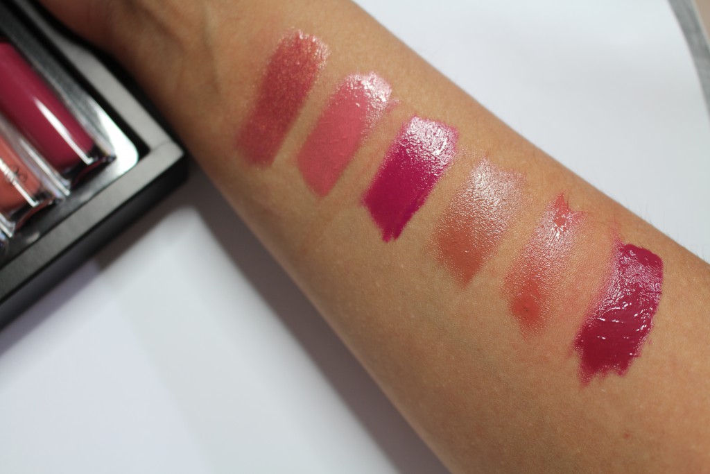 Anastasia Lip Gloss Set Summer swatches