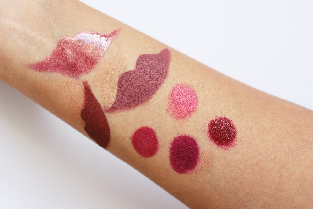 herfst lipstick swatches