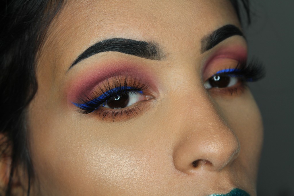 nyx vivid brights eyeliner review look