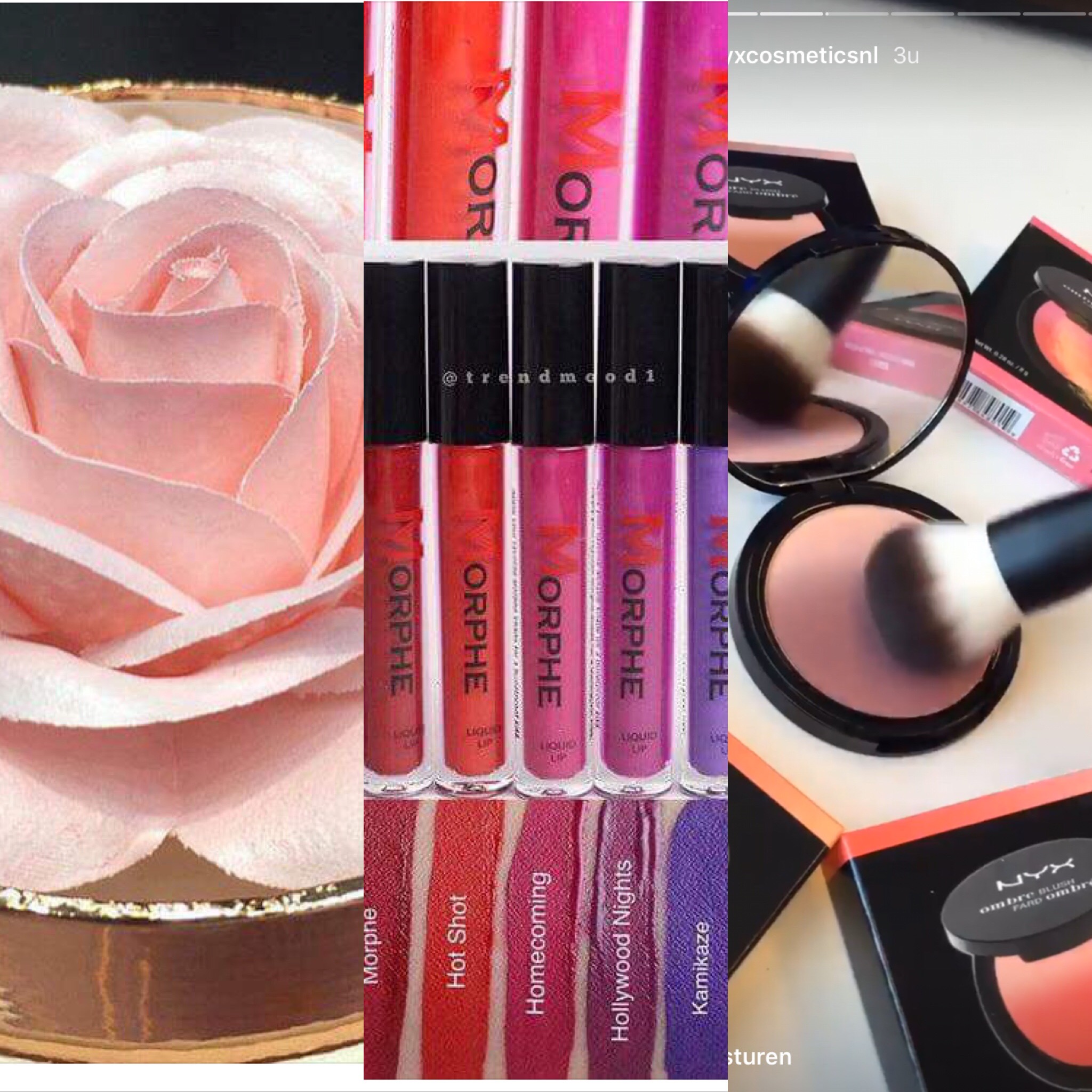 Make-up nieuwtjes & updates | NYX ombre blush, roos highlighter & Morphe liquid lipstick
