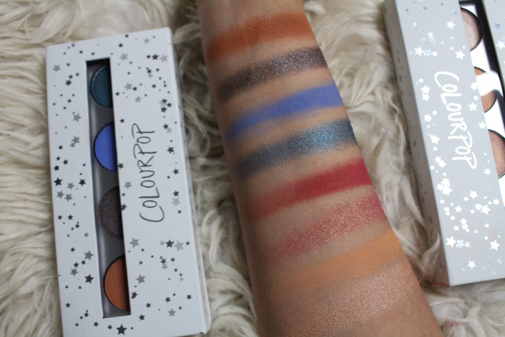 colourpop pressed powder swatches