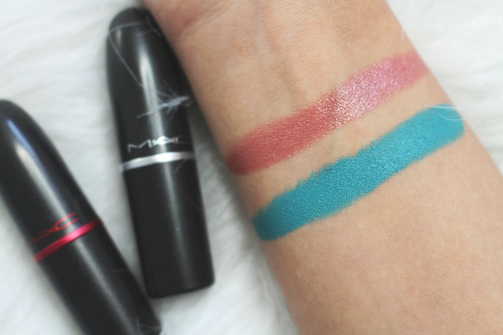 MAC lipstick viva glam V show and teal review