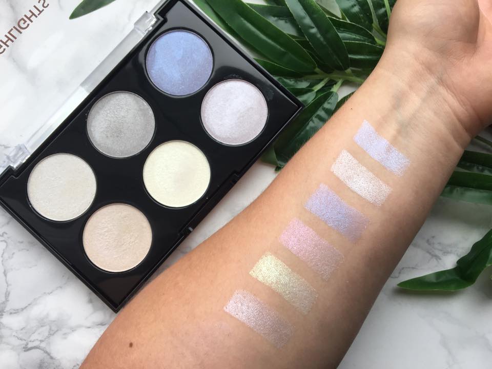 anastasia glow kit moonchild dupe swatches