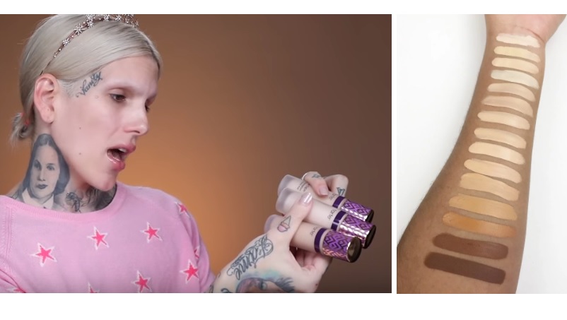 Jeffree Star pleit voor meer kleuren foundation Tarte Shape Tape collectie