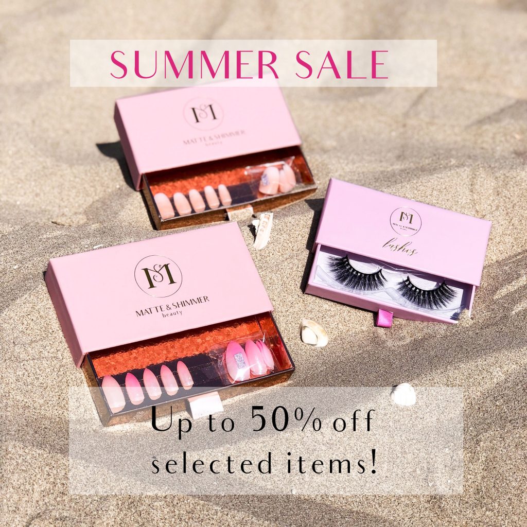 summer sale korting nep wimpers plaknagels uitverkoop zomer 2019