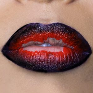 Halloween Lip Art Tutorial | Ombre lip art met spookjes