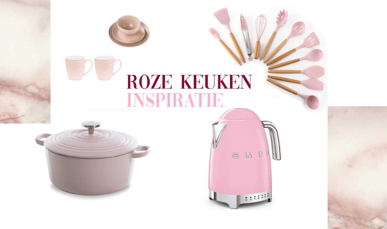Met deze roze keukenspullen maak je roze droomkeuken!